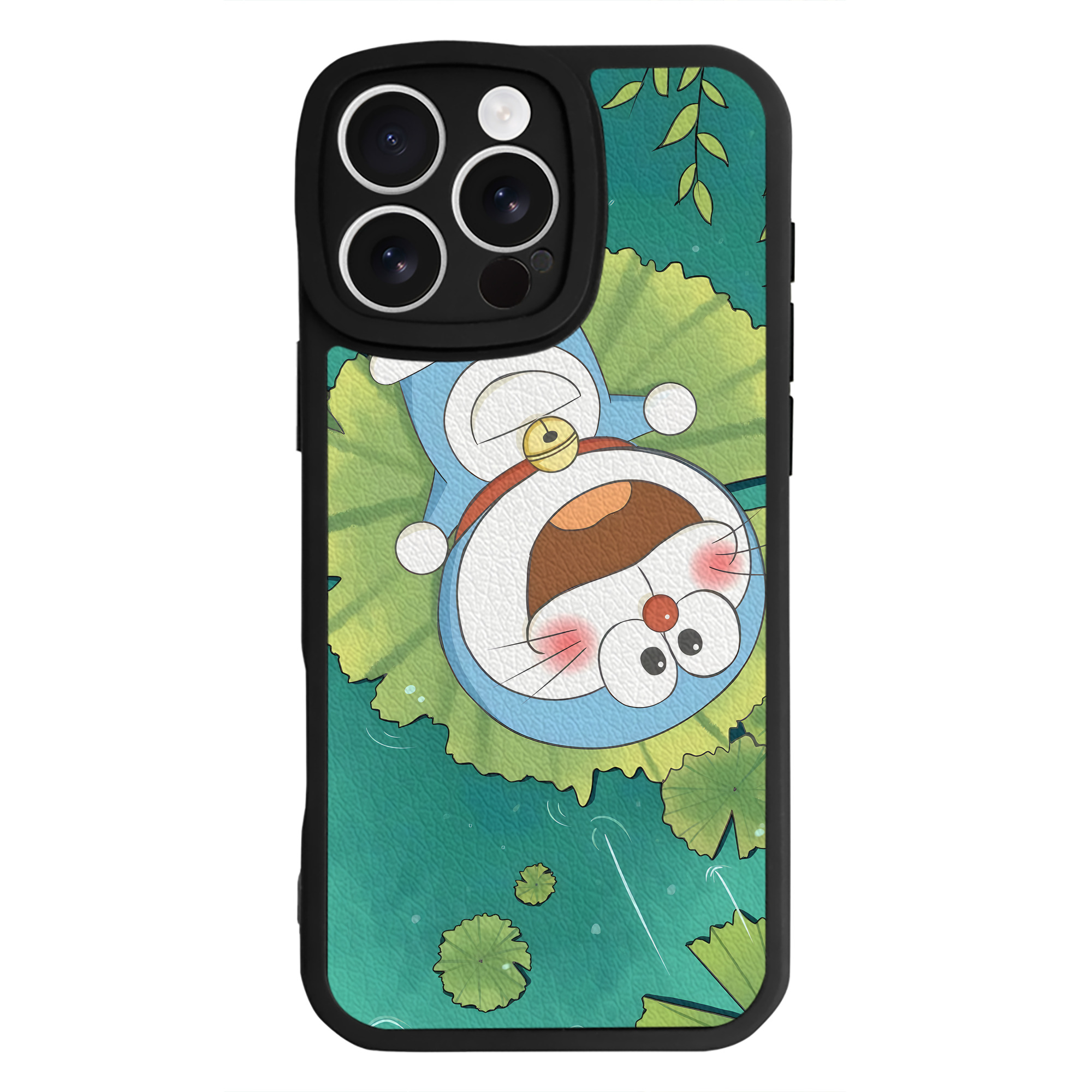 （画像用） ドラえもん Doraemon 【iPhone 16シリーズ対応】シリコンスマホケース（レザー調） 材質：シリコン